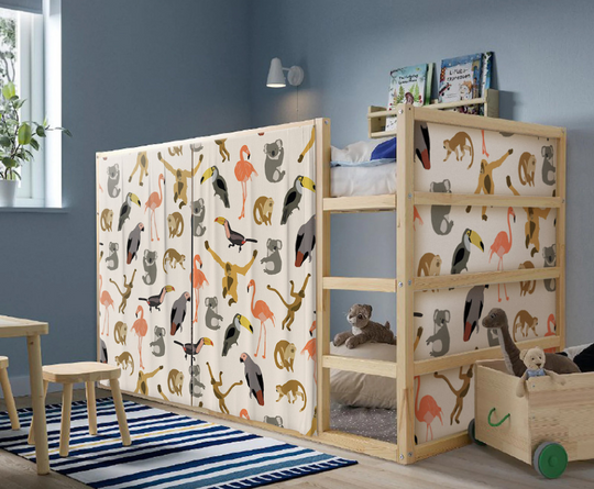 Muraly und IKEA Kura Kinderbett